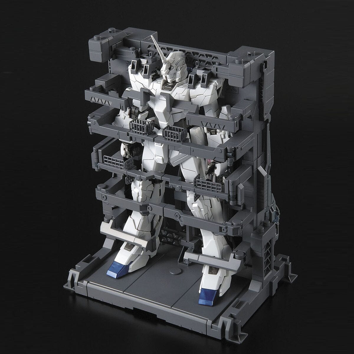 MG 1/100 MG Unicorn Gundam HD Color + MS Cage